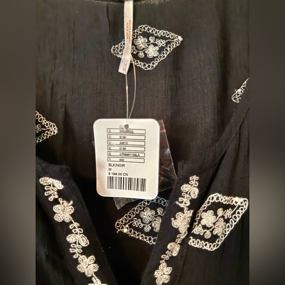 SOLD - BNWT | Free People | Lily of the Valley Maxi Dress | Black/White | Size M - Picture 8 of 10